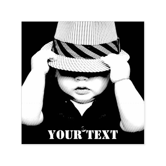 Upload uw foto  zelfinktende stempel (Design)