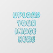 Upload uw liefdes afbeelding raamsticker (Vel)