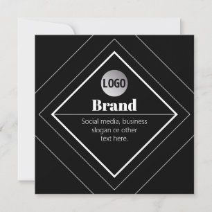 Upload uw logo en aanpasbaar tekstontwerp kaart