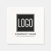 Upload uw Logo en bedrijfsgegevens Servet (Voorkant)