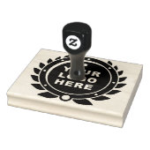 Upload uw Logo, grote ronde zakelijke Logo rubber Rubberstempel (Stempel)