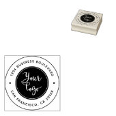Upload uw Logo | Modern bedrijfsretouradres Rubberstempel (Gestempeld)
