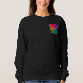 Upload uw Logo naar Womens Black Elegant Modern Trui (Voorkant)
