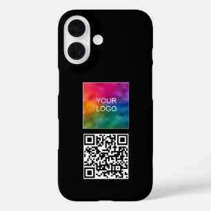 Upload uw Logo Simple Popular Scan Me QR-code iPhone 16 Hoesje