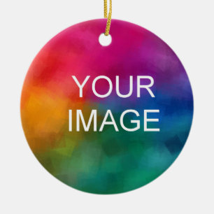 Upload Uw Logo van het Afbeelding van de Foto Embl Keramisch Ornament