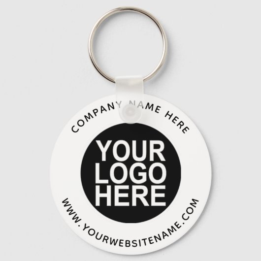 Upload Uw Logo van het Bedrijf Sleutelhanger (Voorkant)