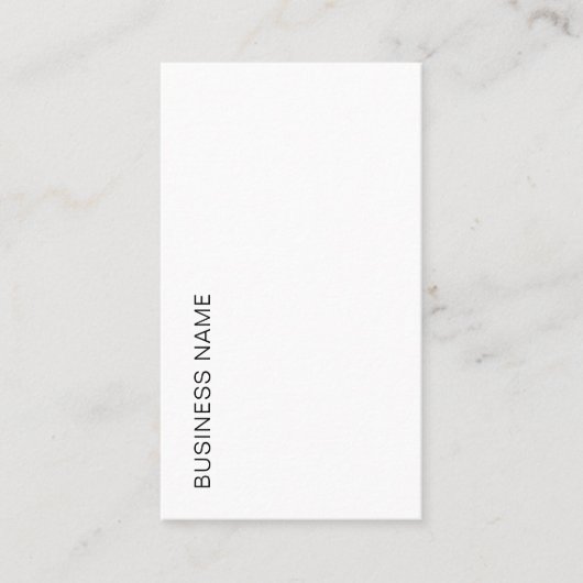 Upload uw Logo Vertical Typography Modern Visitekaartje (Voorkant)