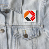 Upload uw logo vierkante button 5,1 cm (In situ)