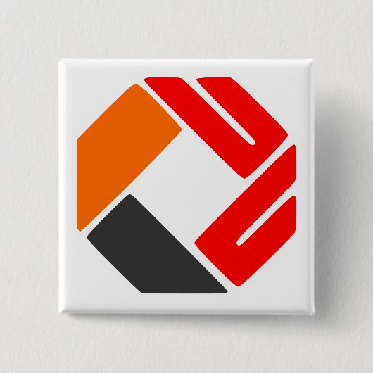 Upload uw logo vierkante button 5,1 cm (Voorkant)