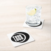 Upload uw logo vierkante kartonnen onderzetter (Insitu)