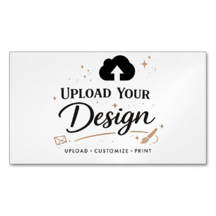 Upload uw ontwerp branding magnetisch visitekaartje