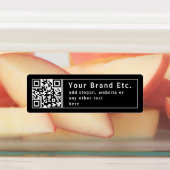 Upload Uw QR-code of Logo | Bewerkbaar waterdicht Labels (Aangebracht)