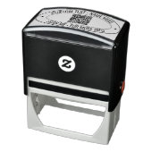 Upload uw QR-code ovale stempel voorbeeld aangepas (Product)