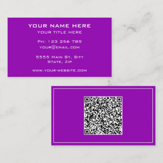 Upload uw QR-code Voeg tekst toe Zakelijke kaart V Visitekaartje