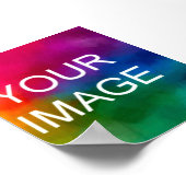 Upload uw vakantie bruiloft Jubileum foto Poster (Hoek)