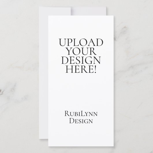 Upload Your Design Here 4x8" Menu Card (Devant)