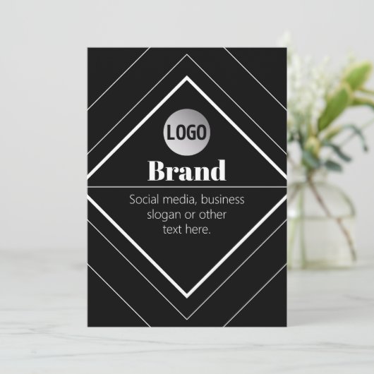 Upload Your Logo & Customizable Text Design (Staand voorkant)