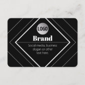 Upload Your Logo & Customizable Text Design Informatiekaartje (Voorkant)