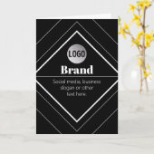 Upload Your Logo & Customizable Text Design Kaart (Gele Bloem)