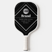 Upload Your Logo & Customizable Text Design Pickleball Paddle (Achterkant)