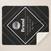 Upload Your Logo & Customizable Text Design Sherpa Deken (Voorkant (horizontaal))