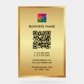 Upload Your Logo Gold Template Promotional QR Code (Recto)