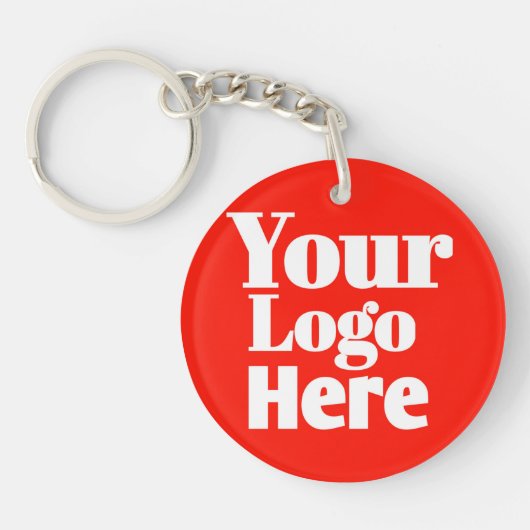 Upload your Logo  Sleutelhanger (Voorkant)