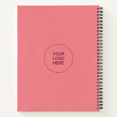 Upload Your Own Company Logo Text Here Notitieboek (Achterkant)