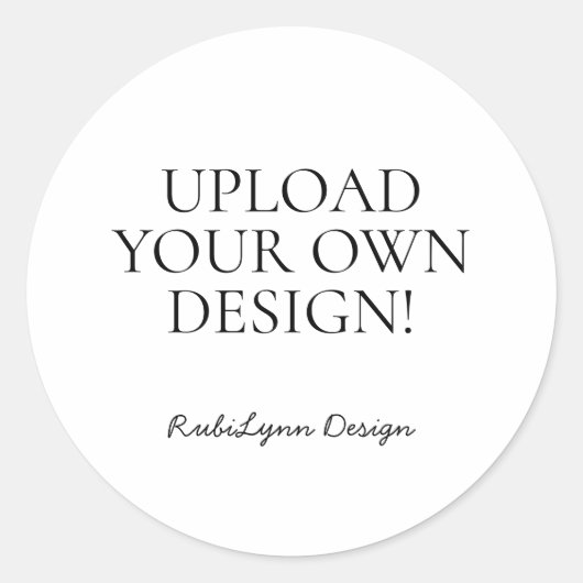 Upload your own design, custom sticker printing (Voorkant)