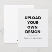 Upload Your Own Design Here | Custom Feestdagenkaart (Voorkant / Achterkant)