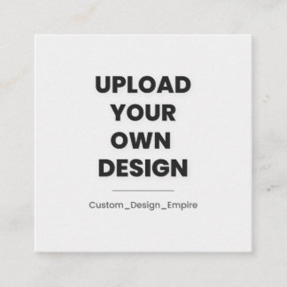 Upload Your Own Design Here | Custom Informatiekaartje