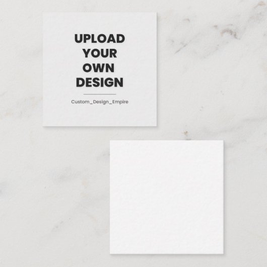 Upload Your Own Design Here | Custom Notitiekaartje (Voorkant / Achterkant)