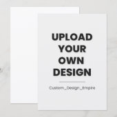 Upload Your Own Design Here | Custom Programma (Voorkant / Achterkant)