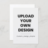 Upload Your Own Design Here | Custom Save The Date (Voorkant / Achterkant)