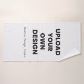 Upload Your Own Design Here | Custom Template (Serviette de bain)