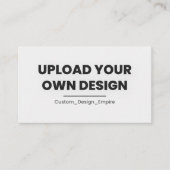 Upload Your Own Design Here | Custom Template Afsprakenkaartje (Voorkant)