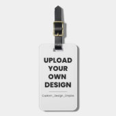 Upload Your Own Design Here | Custom Template Bagagelabel (Voorkant verticaal)