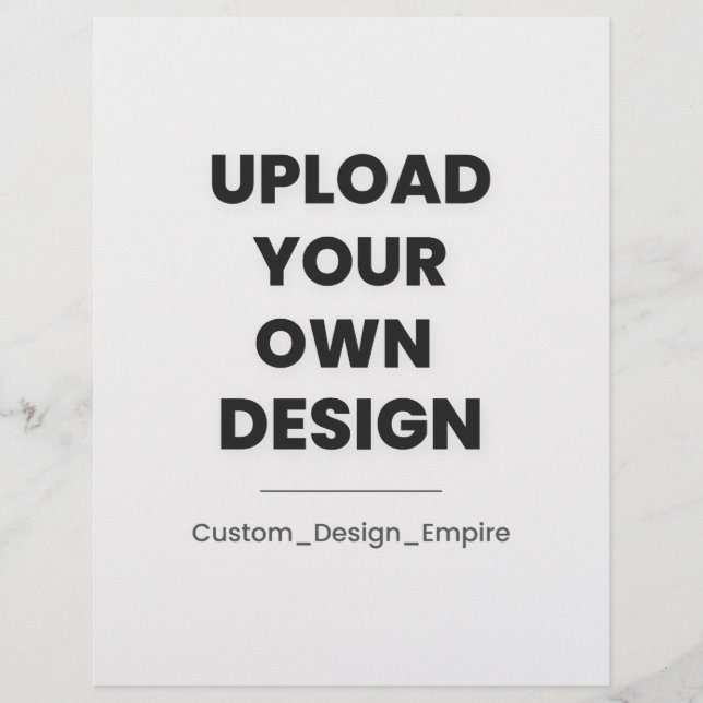 Upload Your Own Design Here | Custom Template Briefhoofd (Voorkant)