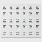 Upload Your Own Design Here | Custom Template Cadeaupapier (Vlak)