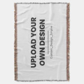 Upload Your Own Design Here | Custom Template Deken (Voorkant Verticaal)