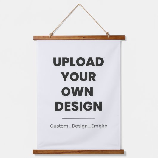 Upload Your Own Design Here | Custom Template Hangend Wandkleed (Voorkant)