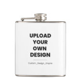 Upload Your Own Design Here | Custom Template Heupfles (Voorkant)