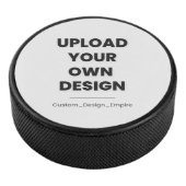 Upload Your Own Design Here | Custom Template Hockey Puck (3/4)