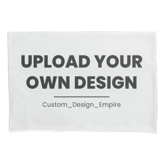 Upload Your Own Design Here | Custom Template Kussensloop (Voorkant)