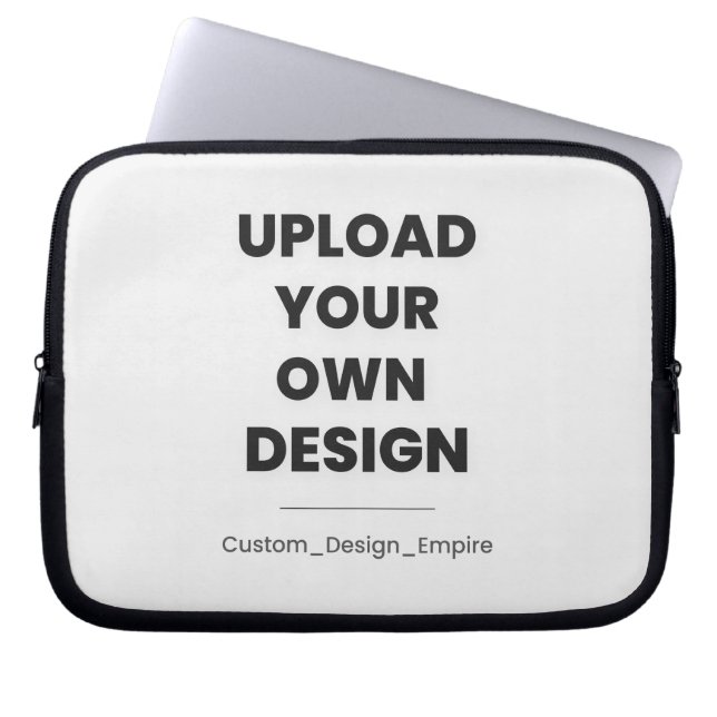 Upload Your Own Design Here | Custom Template Laptop Sleeve (Voorkant)