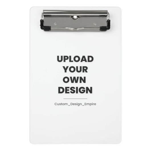 Upload Your Own Design Here | Custom Template Mini Klembord (Voorkant)