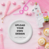 Upload Your Own Design Here | Custom Template Papieren Bordje (Feest)