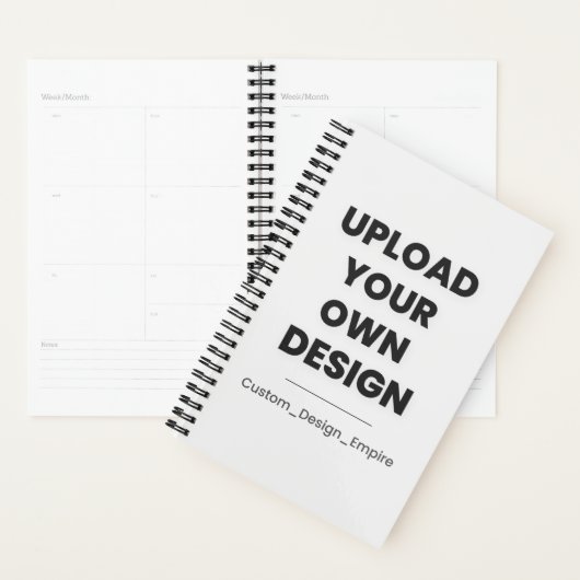 Upload Your Own Design Here | Custom Template Planner (Display)