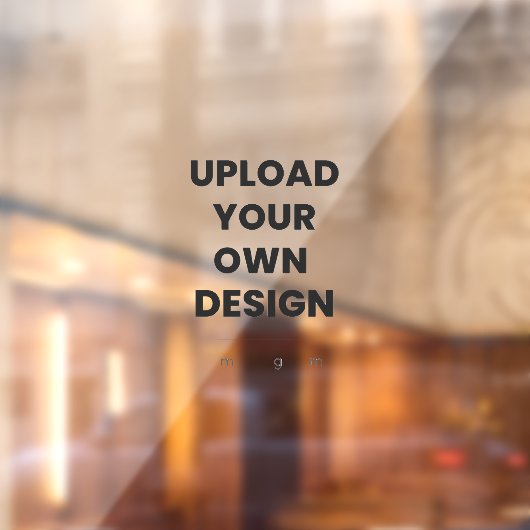 Upload Your Own Design Here | Custom Template Raamsticker (Vel 2)