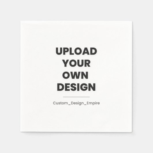 Upload Your Own Design Here | Custom Template Servet (Voorkant)